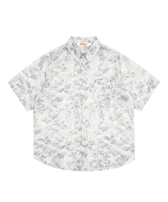 BAKYARDER Botanical Floral Print Shirt