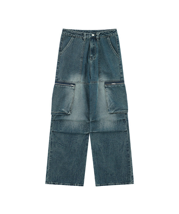 BAKYARDER Workwear Pleated Jeans