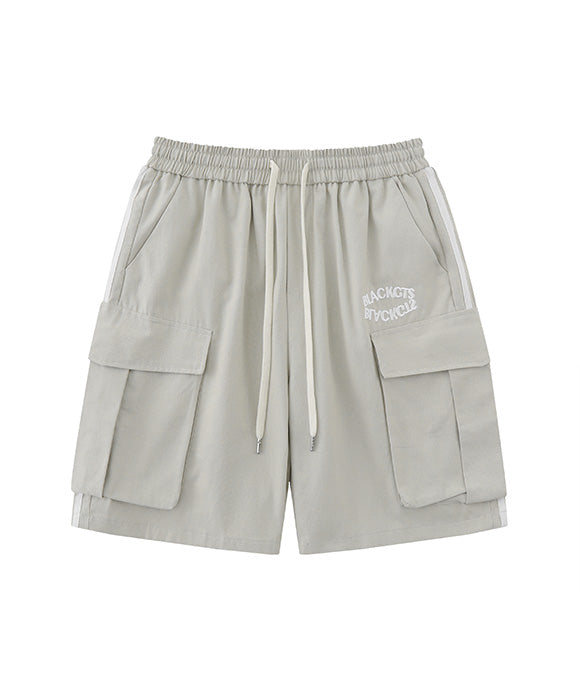 BAKYARDER Vintage Side-Stripe Cargo Shorts