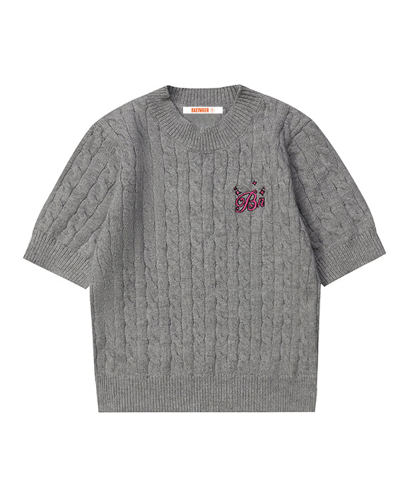 BAKYARDER Patterned Knit Sweater Tee