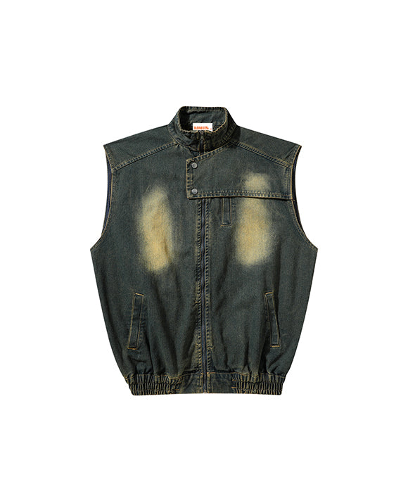 BAKYARDER Street Gradient Denim Gilet