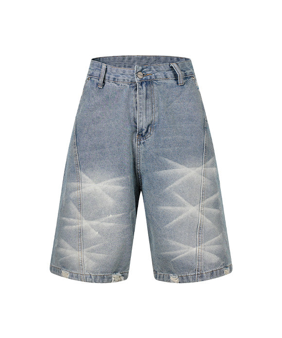 BAKYARDER Vintage Distressed Denim Shorts
