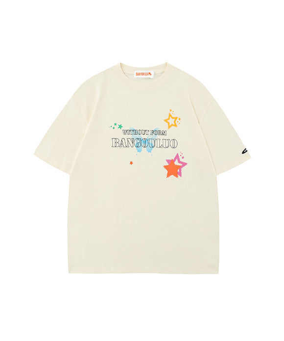 BAKYARDER Butterfly Star Letter Tee