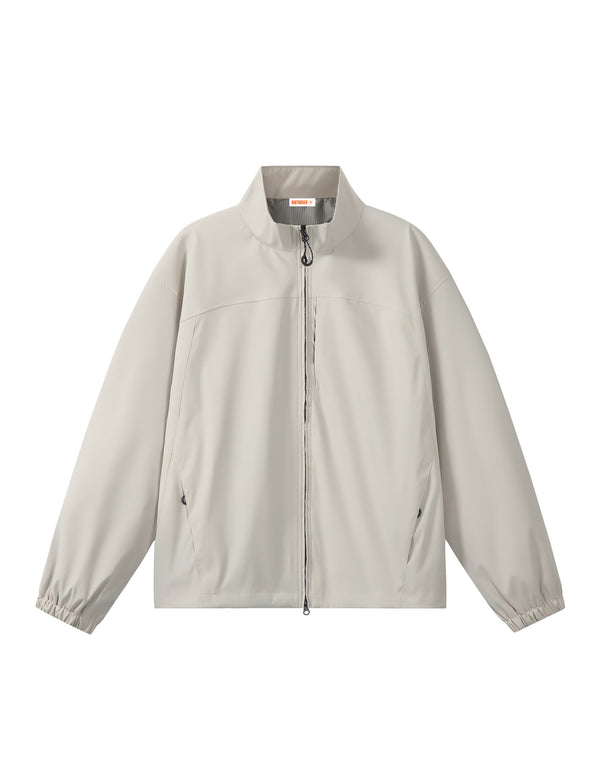 BAKYARDER Einfarbige, lässige Windjacke mit Stehkragen