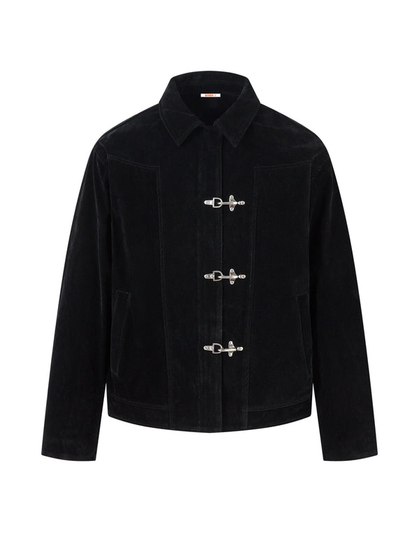 BAKYARDER Vintage Suede Toggle Jacket