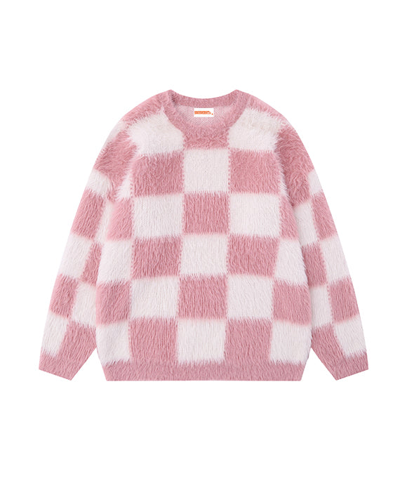 BAKYARDER Wind Checkerboard Sweater