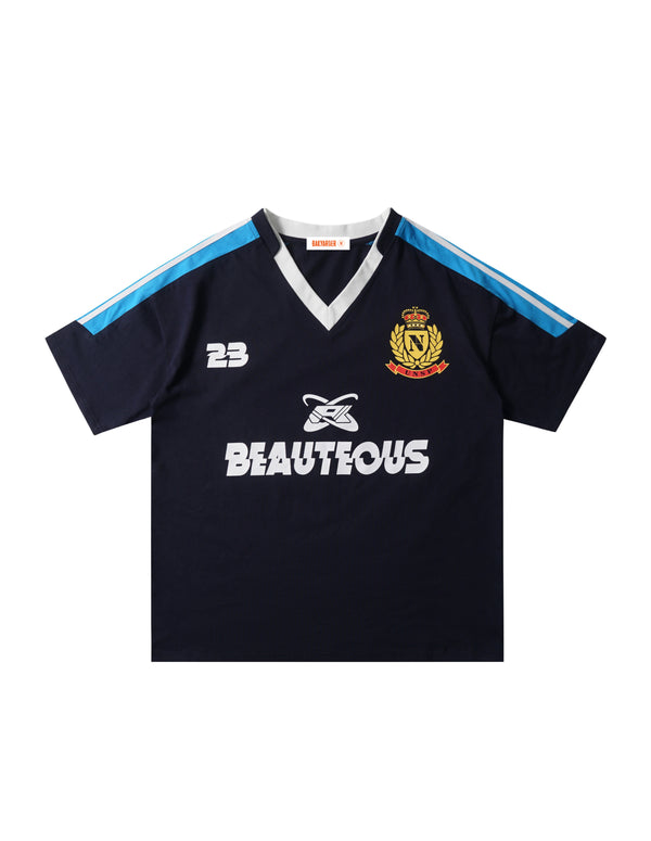 BAKYARDER Colorblock Letter Print Tee