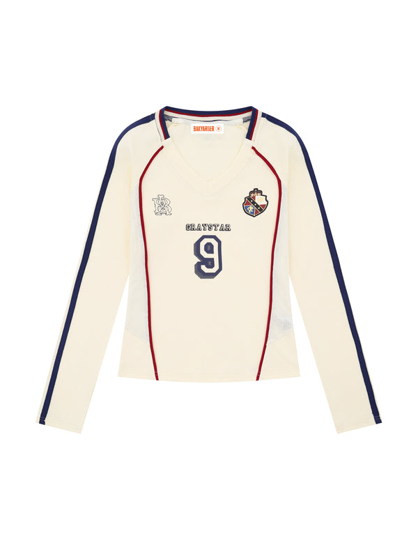 BAKYARDER Vintage-Sweatshirt aus Jersey mit Farbblock-Print