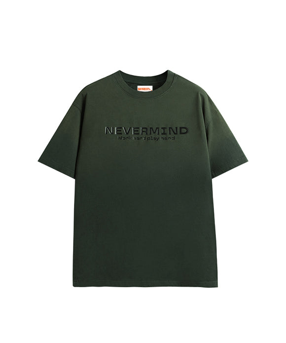 BAKYARDER Retro Gradient Wash Letter Tee