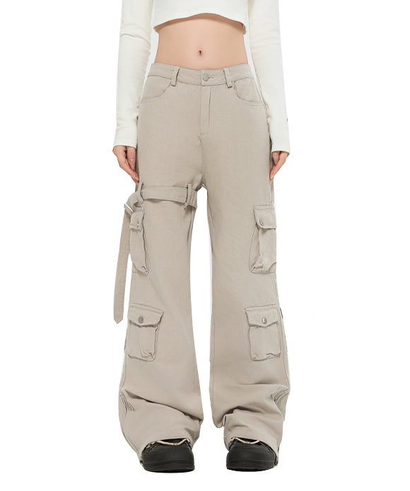 BAKYARDER Vintage Functional Style Cargo Pants