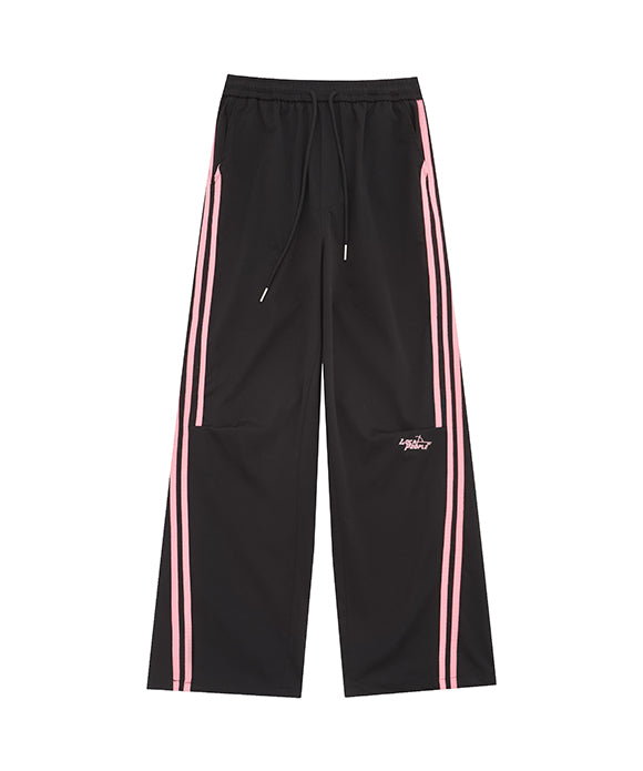 BAKYARDER Vintage Ruched Striped Sweatpants