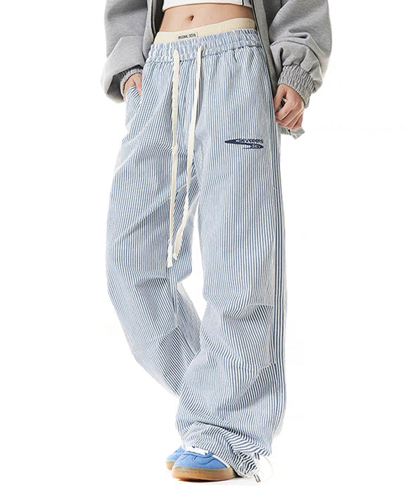 BAKYARDER Vintage Striped Casual Pants