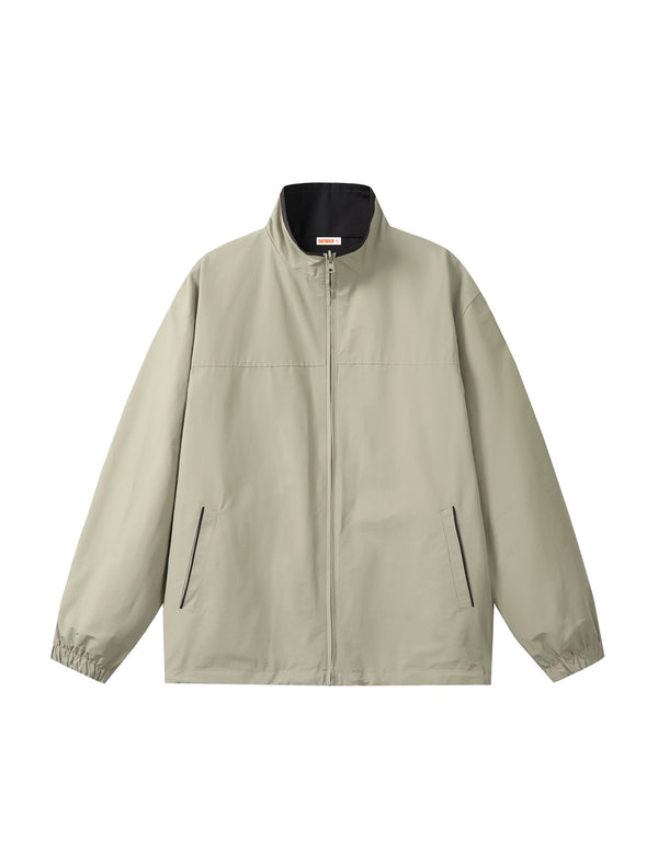 BAKYARDER Vintage Wende-Trainingsjacke mit Stehkragen