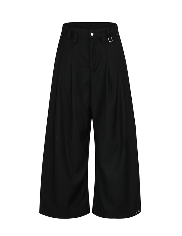 BAKYARDER A-Line Pleated Drapey Trousers