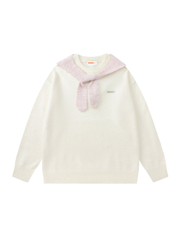 BAKYARDER Cape-Style Crewneck Sweater