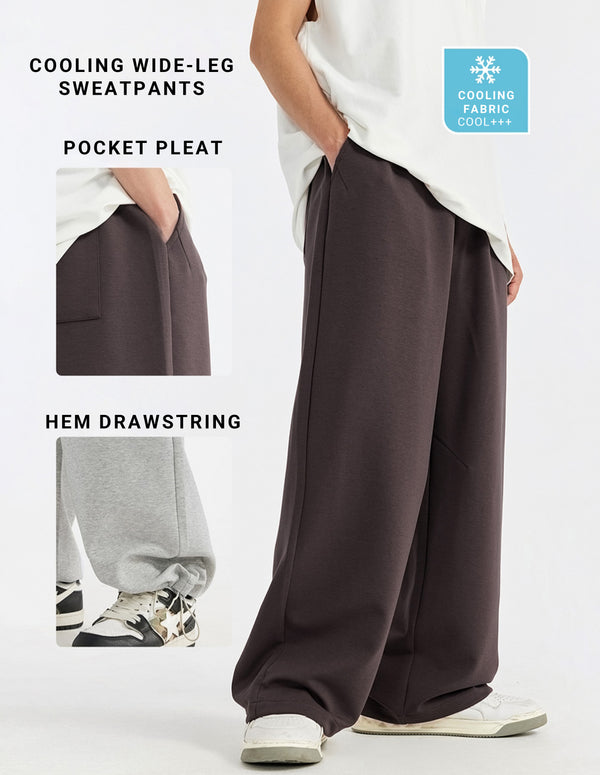 BAKYARDER Cool Feel Wide-Leg Sweatpants