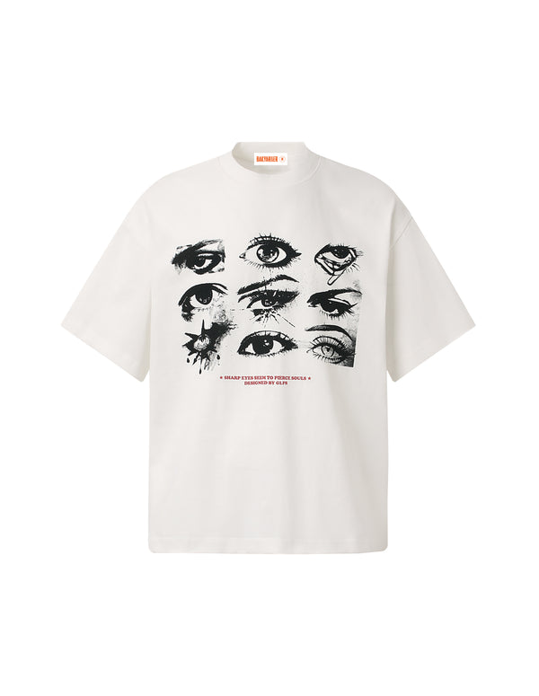 BAKYARDER Creative Eye Print Tee