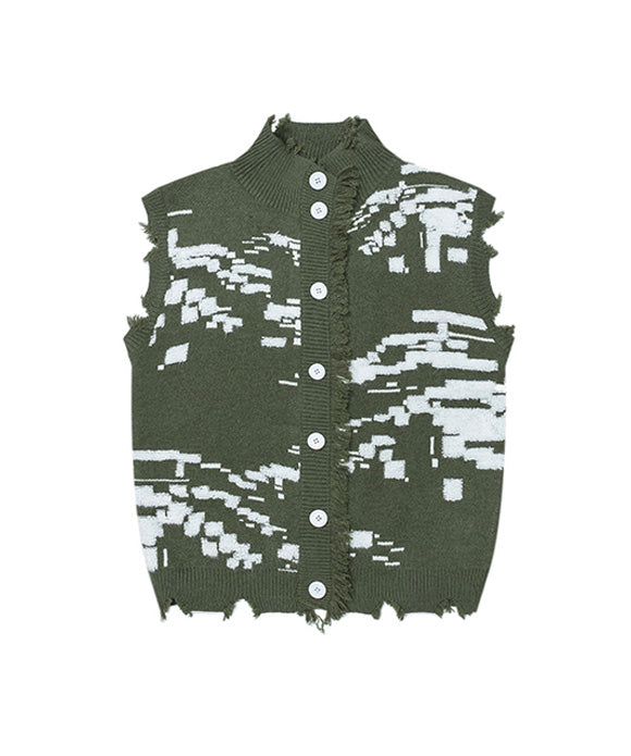 BAKYARDER Fringe Sweater Vest