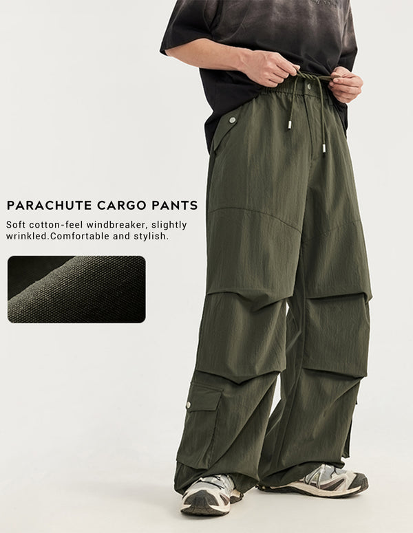 BAKYARDER Multifunctional Pocket Parachute Pants