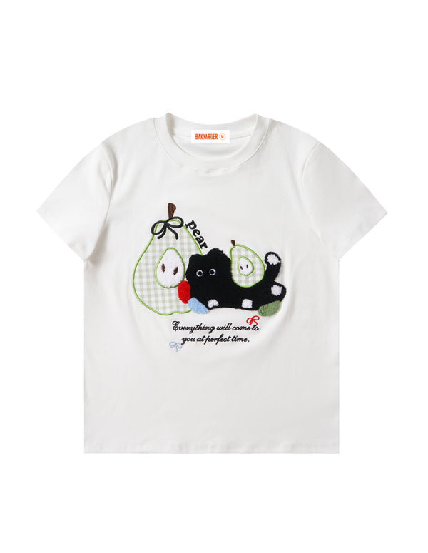 BAKYARDER Playful Chenille Embroidery Tee