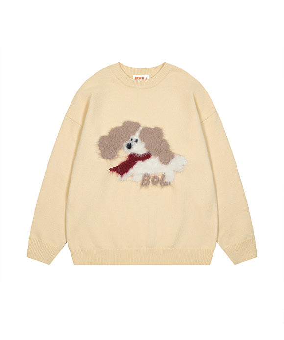 BAKYARDER Playful Furry Dog Sweater