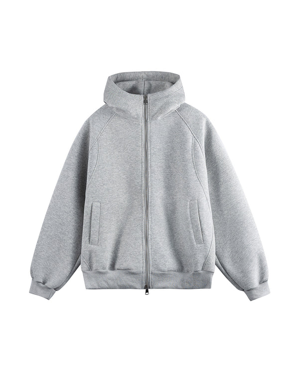 BAKYARDER – Einfarbige Kapuzenjacke mit Reißverschluss