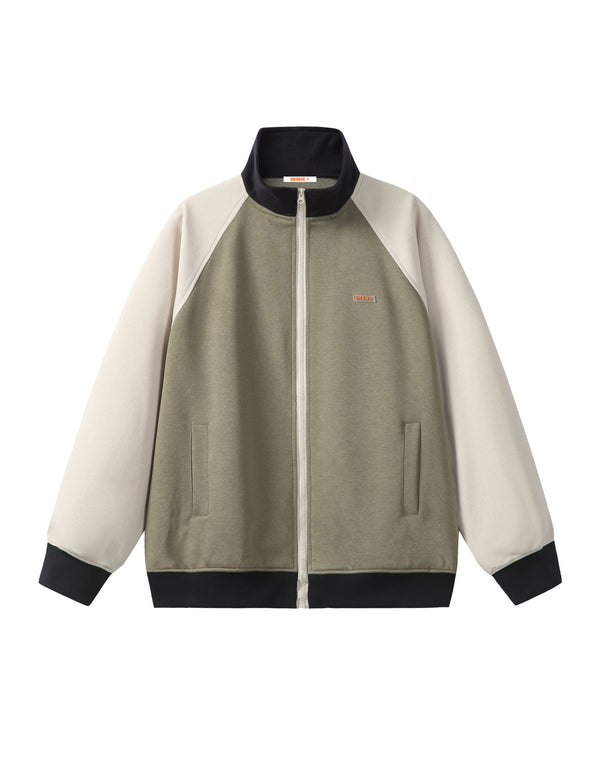 BAKYARDER Lockere Jacke mit Stehkragen und Farbblock