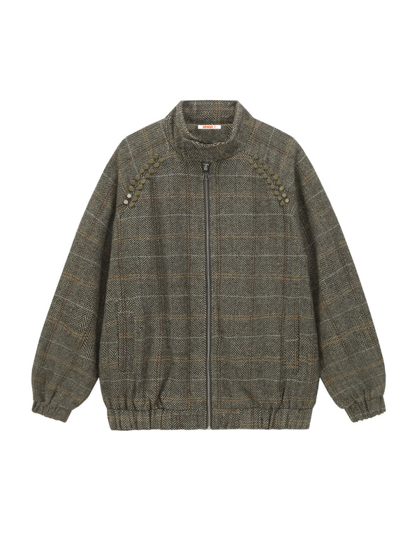 BAKYARDER Freizeitjacke mit Stehkragen und Nieten