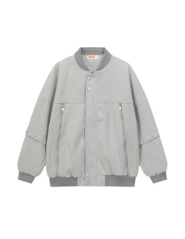 BAKYARDER – College-Bomberjacke aus Wildleder