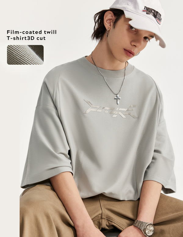 BAKYARDER Three-dimensional Cut Twill Tee