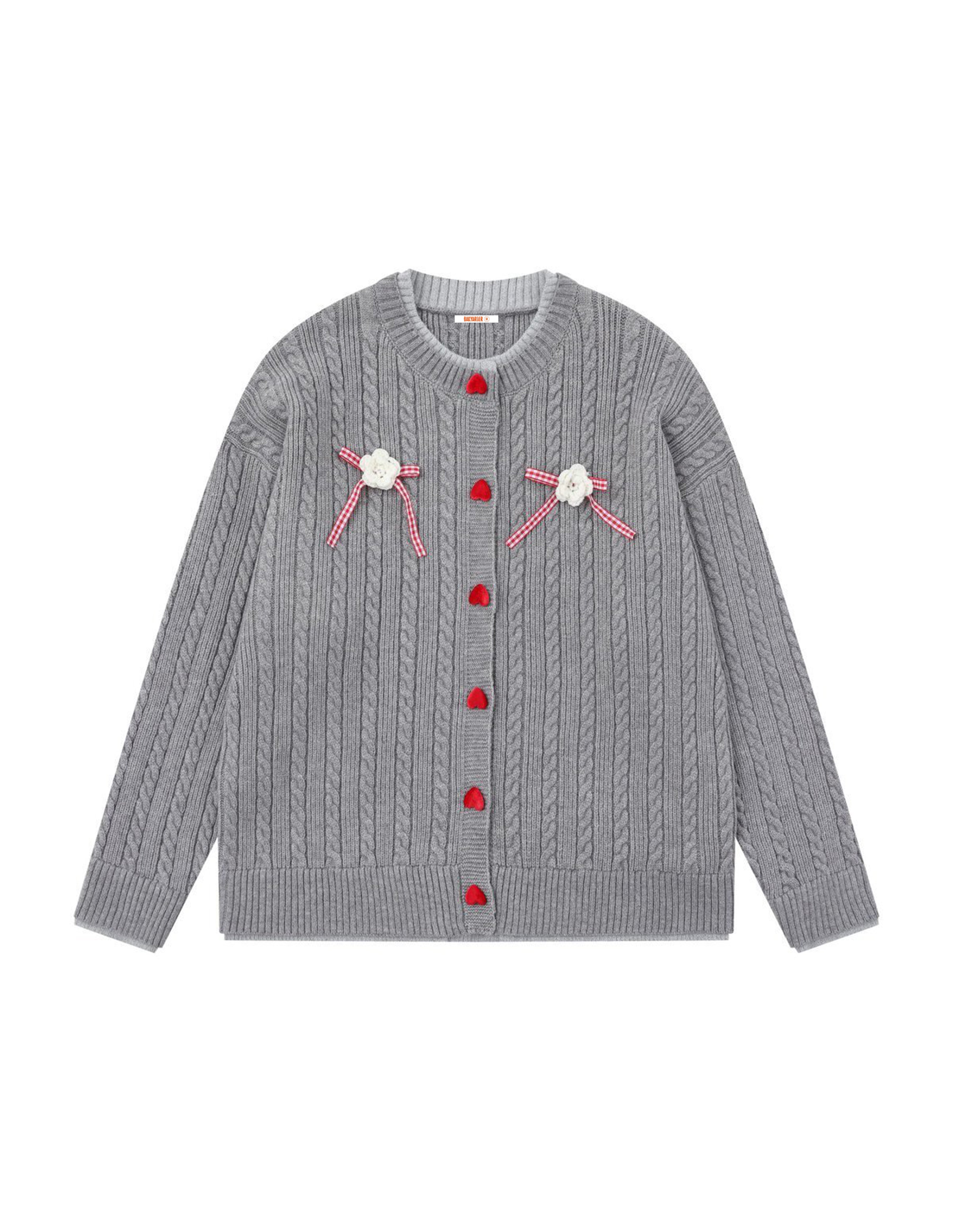 BAKYARDER Vintage Butterfly Colorblock Cardigan Sweater