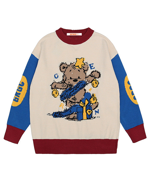 BAKYARDER Vintage Cartoon Print Sweatshirt