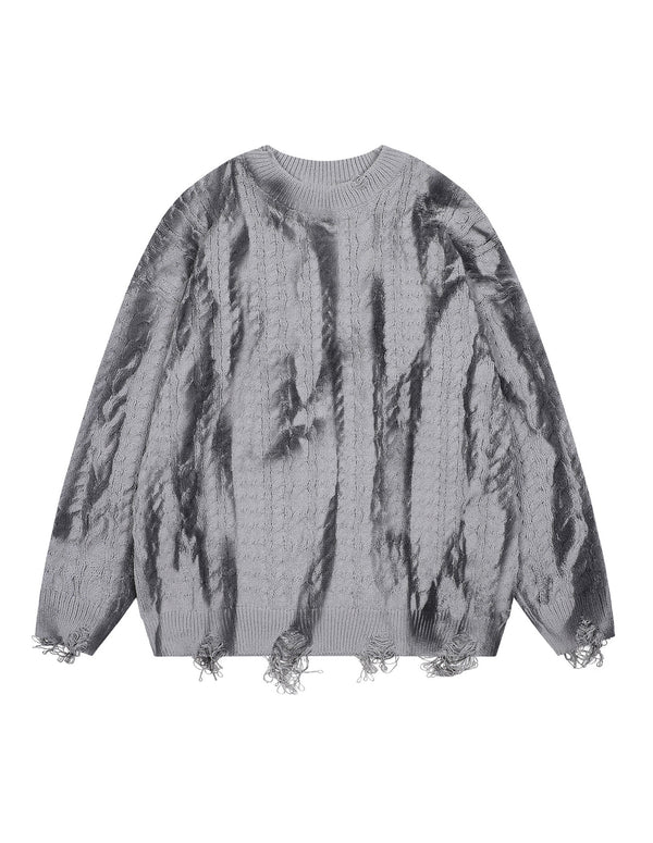 Pull en tricot à pompons vintage BAKYARDER