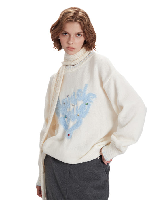 Pull vintage coloré clouté BAKYARDER