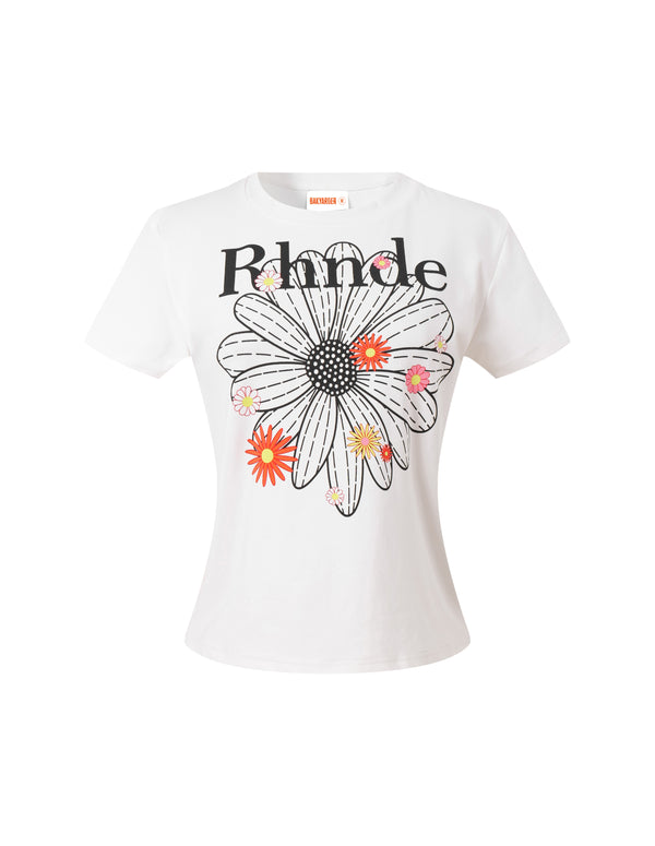 BAKYARDER Vintage Daisy Letter Print Tee