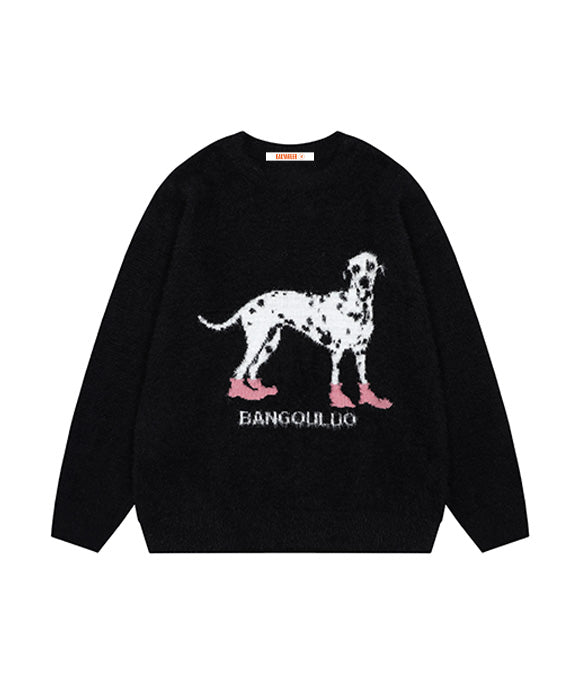 BAKYARDER Vintage Dalmatian Sweater