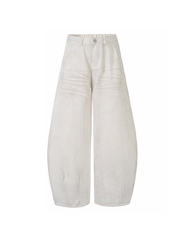 BAKYARDER Vintage Distressed Barrel Jeans