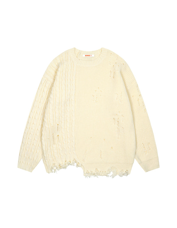 Pull oversize vintage effet vieilli BAKYARDER