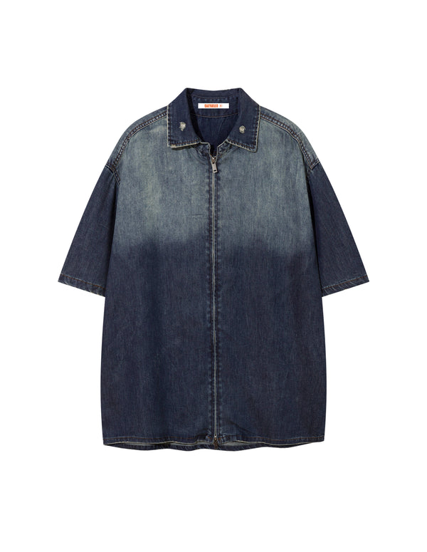 BAKYARDER Vintage Gradient Denim Shirt