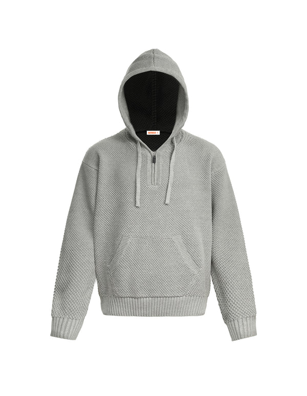 BAKYARDER Vintage Half-Zip Hooded Sweater