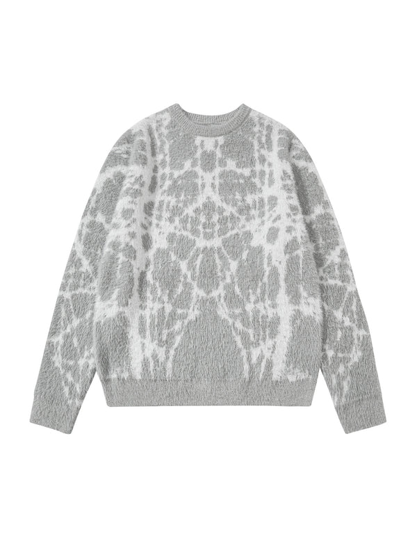 BAKYARDER Vintage Irregular Textured Pullover Sweater