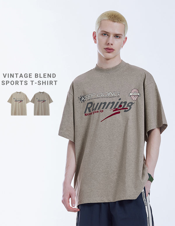 BAKYARDER Vintage Letter Print Tee