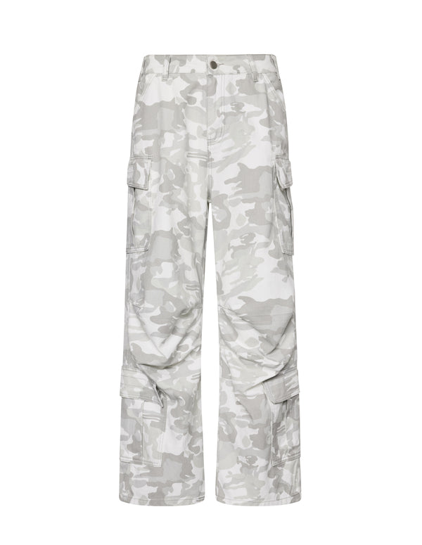 BAKYARDER Vintage Multi-Pocket Camouflage Cargo Pants