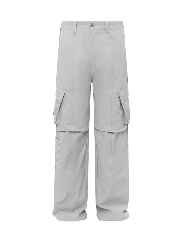 BAKYARDER Vintage Multi-Pocket Pleated Cargo Pants