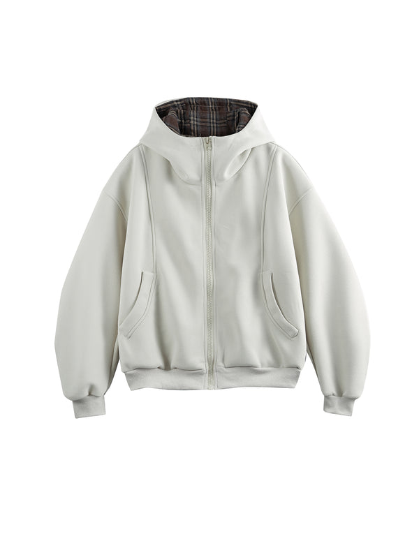 BAKYARDER Vintage Karierte Patchworkjacke