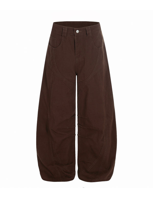 BAKYARDER Vintage Pleated Barrel Jeans