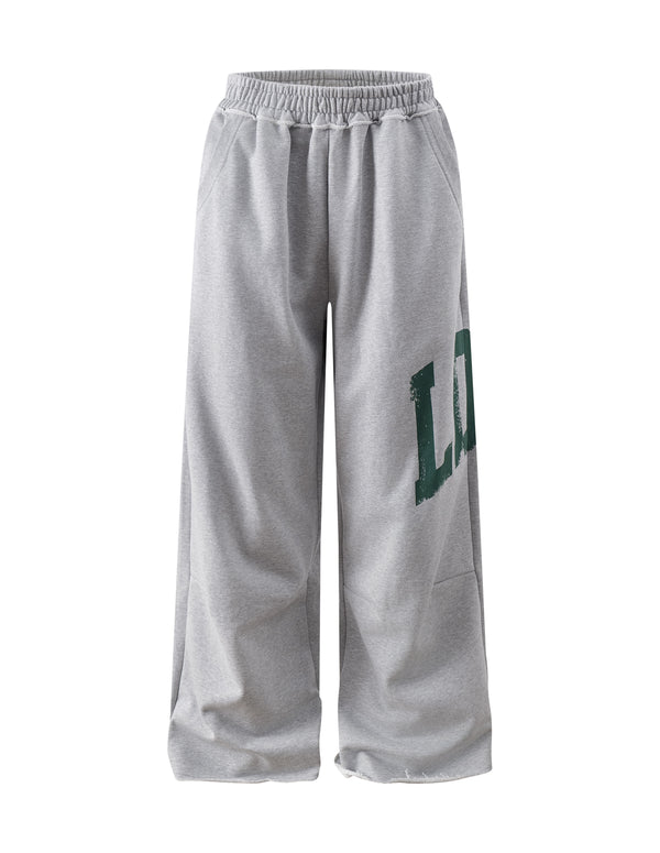 BAKYARDER Vintage Side Letter Print Sweatpants