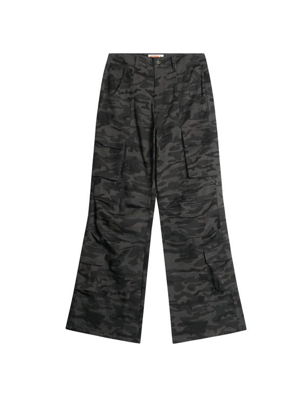 BAKYARDER Vintage Slight Flare Camo Cargo Pants