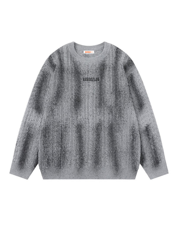 Pull tie-dye vintage BAKYARDER teint par pulvérisation