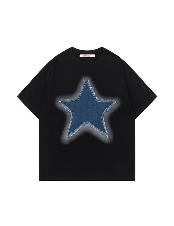 BAKYARDER Vintage Star Appliqué Tee